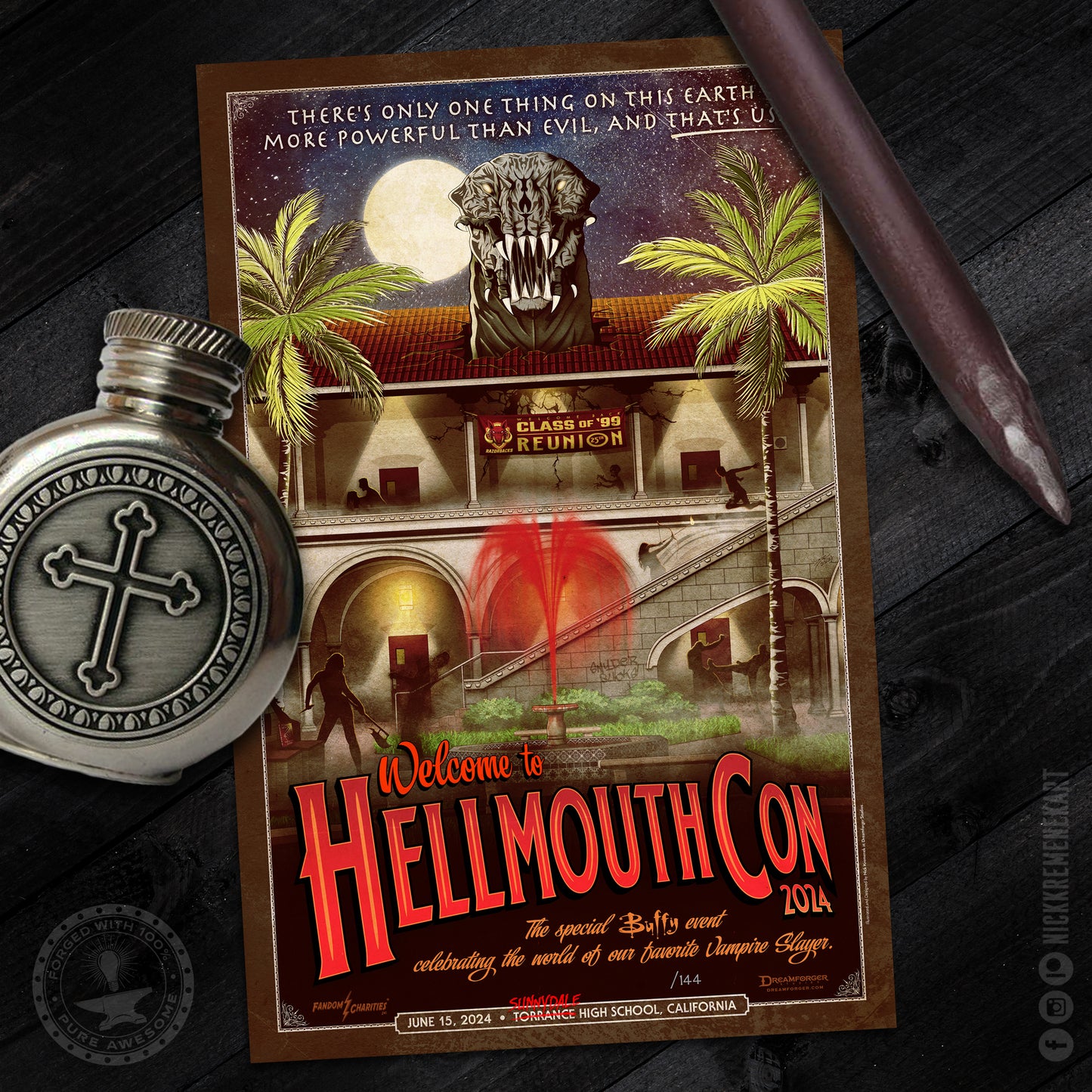 "Welcome to HellmouthCon 2024" Limited Edition Poster