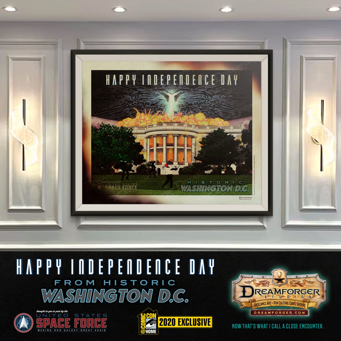 "Happy Independence Day from Historic Washington D.C." Art Print (SDCC@Home 2020 Exclusive)