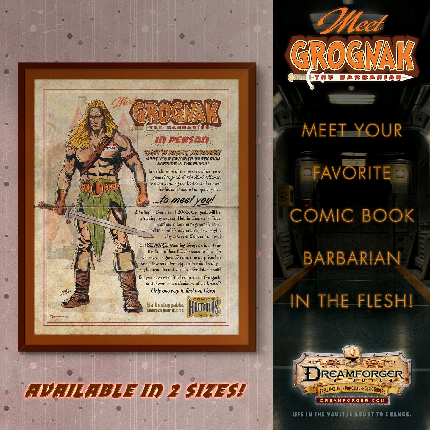 "Meet Grognak" Retro Fallout Ad Art Print
