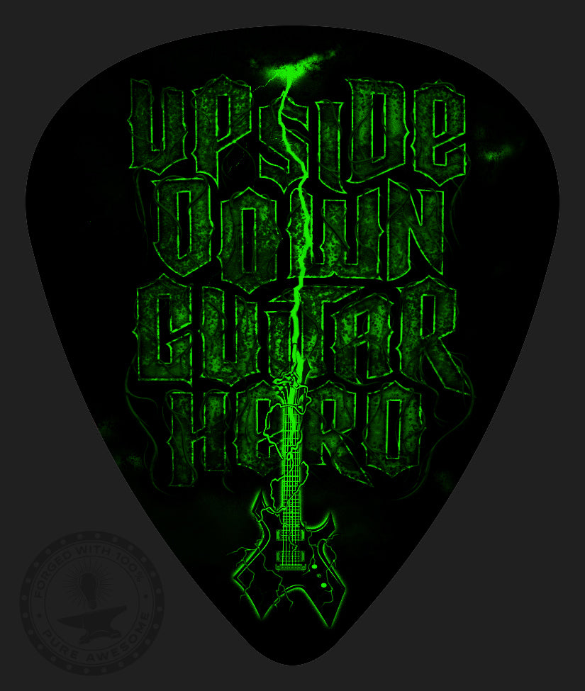 Weirder Tales "Upside-Down Guitar Hero" Vinyl Sticker