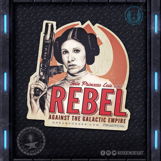 Star Battles "Rebel Princess" Rebel Alliance Vinyl Decal