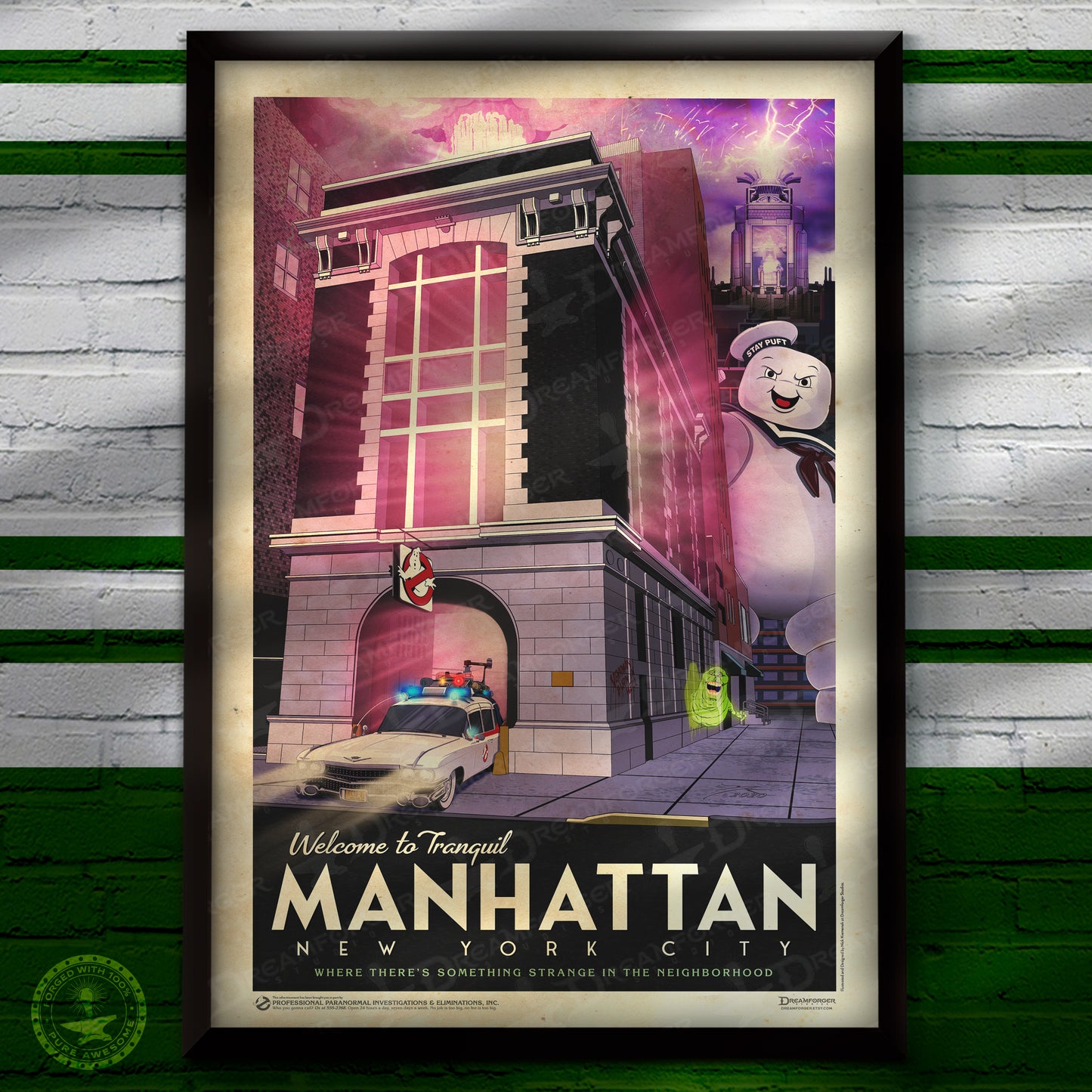 PPE&I "Welcome to Tranquil Manhattan" Travel Poster