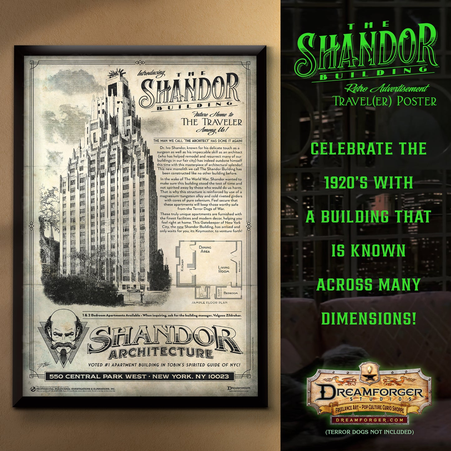 "The Shandor Building" 11" x 17" Retro Travel(er) Poster