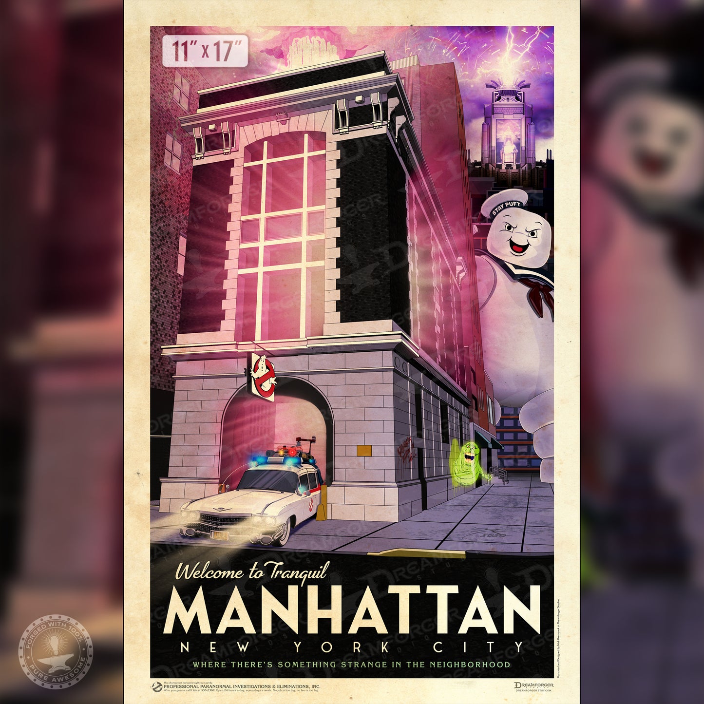 PPE&I "Welcome to Tranquil Manhattan" Travel Poster