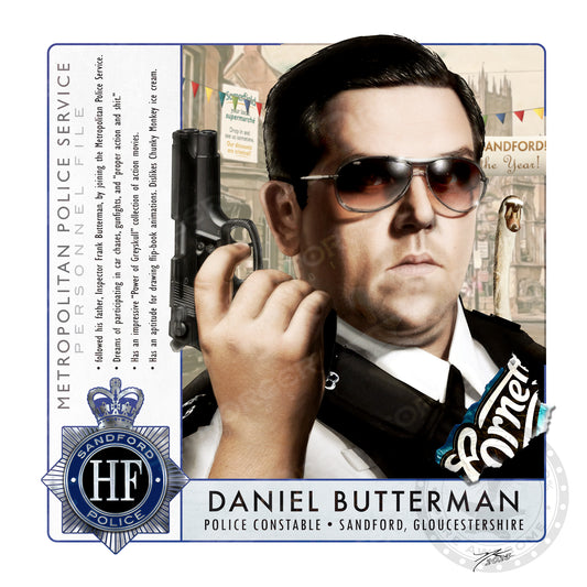 "PC Daniel Butterman" Portrait Art Mini-Print • Run of 150