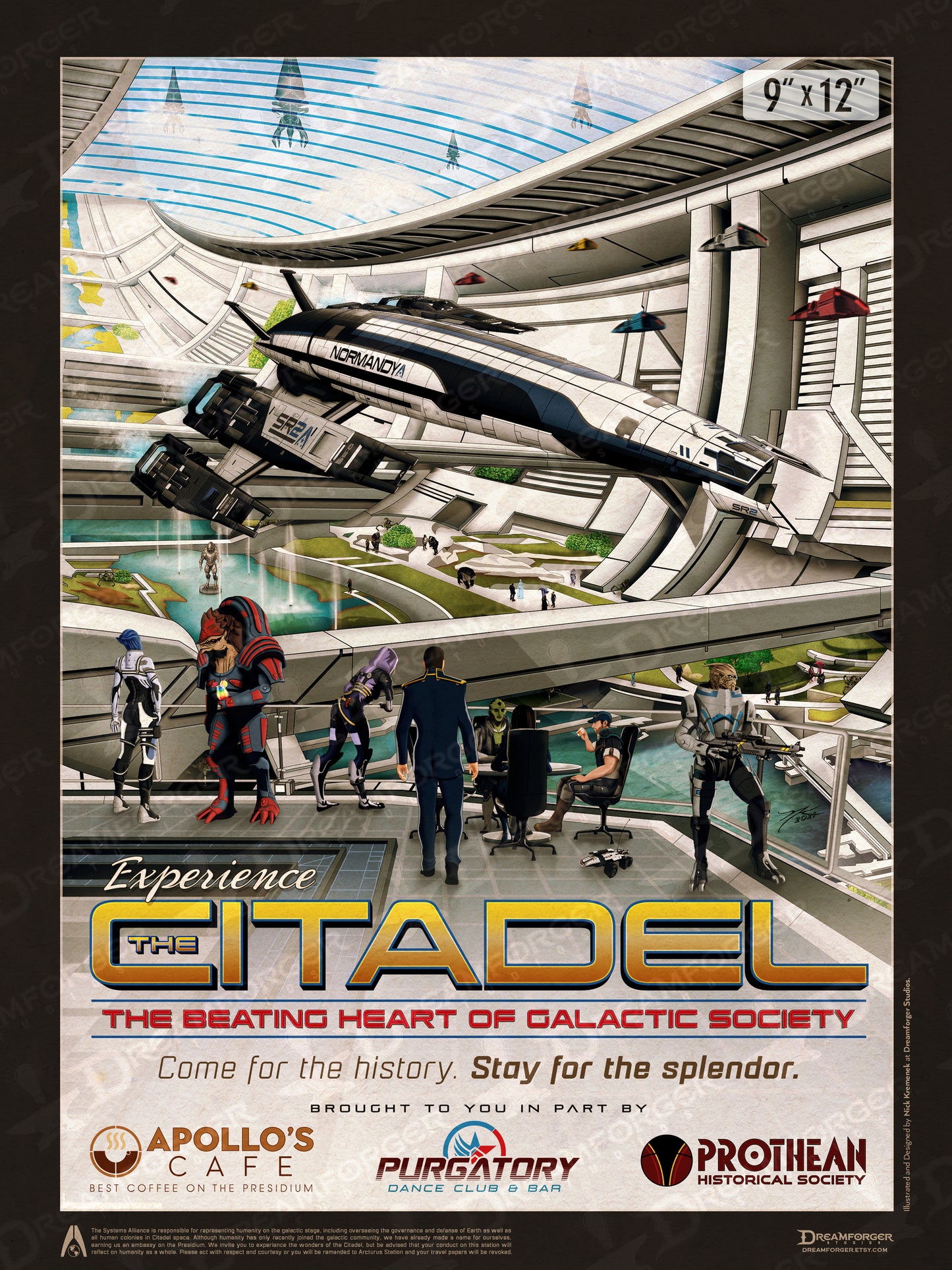 ME "Experience the Citadel" Travel Poster