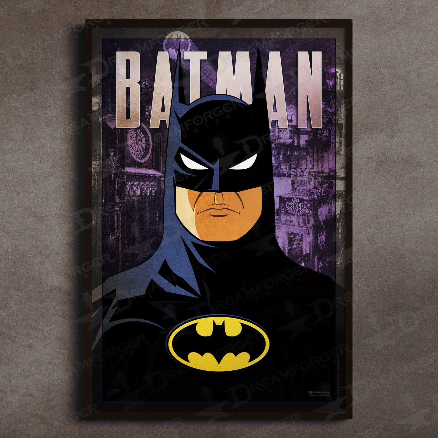 "Batman" (Superhero Minimalist Poster Series)