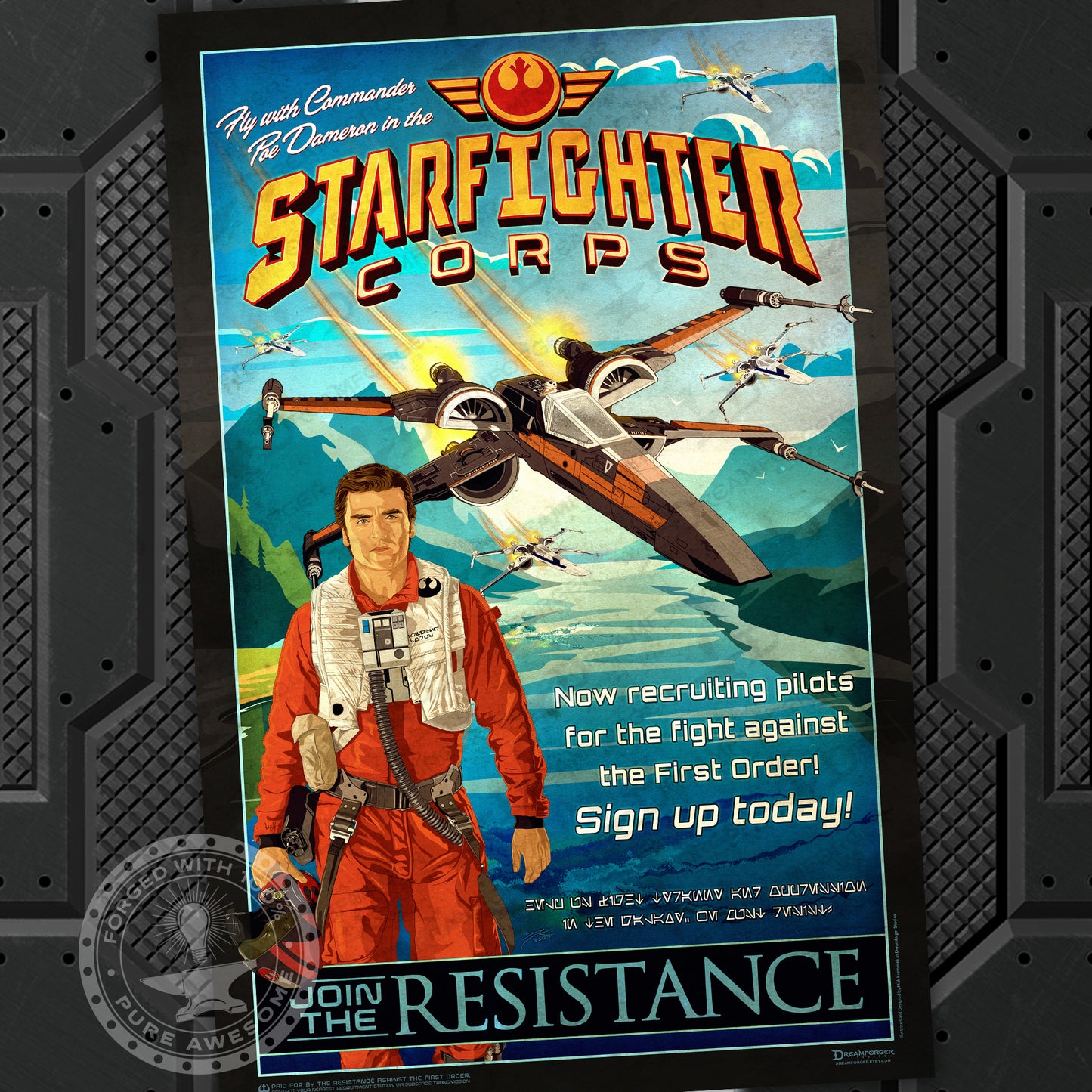 "Starfighter Corps (Join the Resistance)" Recruitment Poster