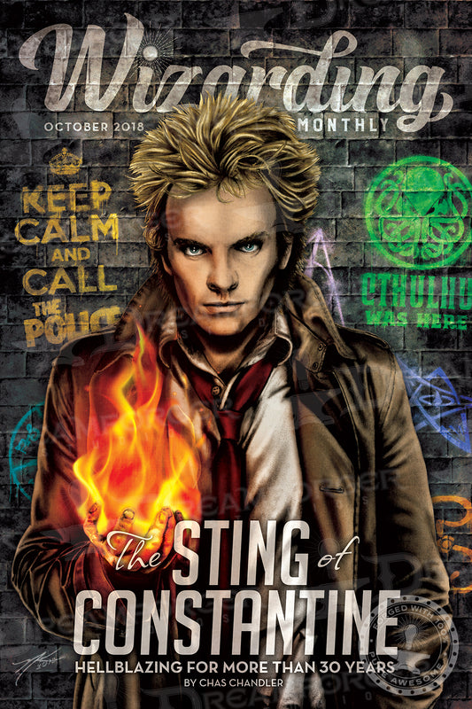 "The Sting of Constantine" (Wizarding Monthly Magazine) Poster Art