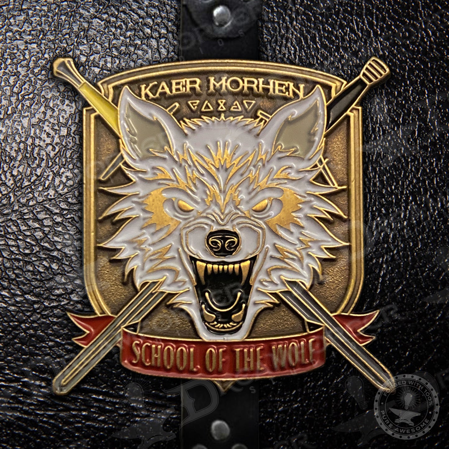 "Kaer Morhen - School of the Wolf" Metal Lapel Pin