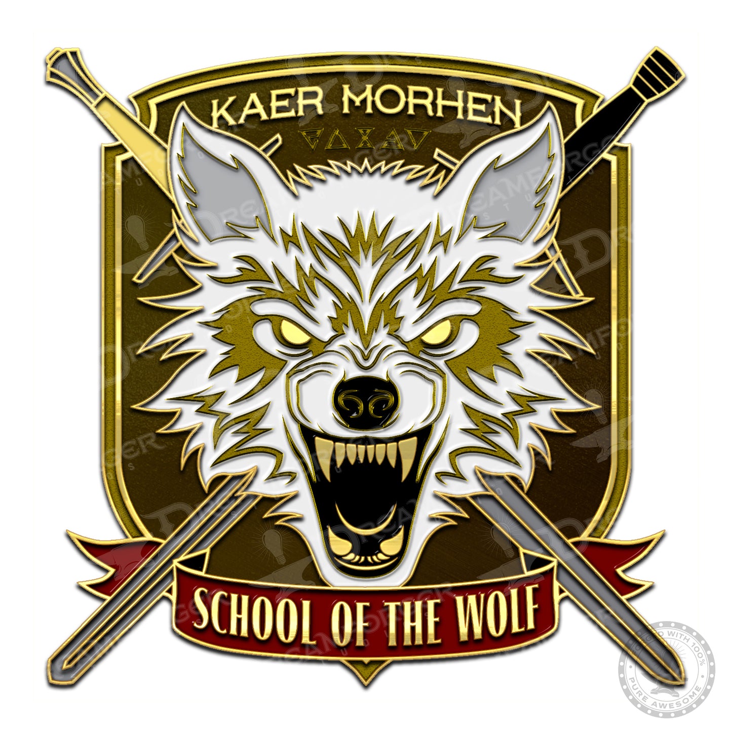 "Kaer Morhen - School of the Wolf" Metal Lapel Pin