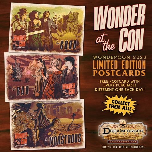 WonderCon 2023 "Wonder at the Con" Limited Edition Postcard Set