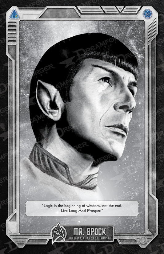 Limited Edition "Spock • Chief Science Officer of the U.S.S. Enterprise" Portrait Art