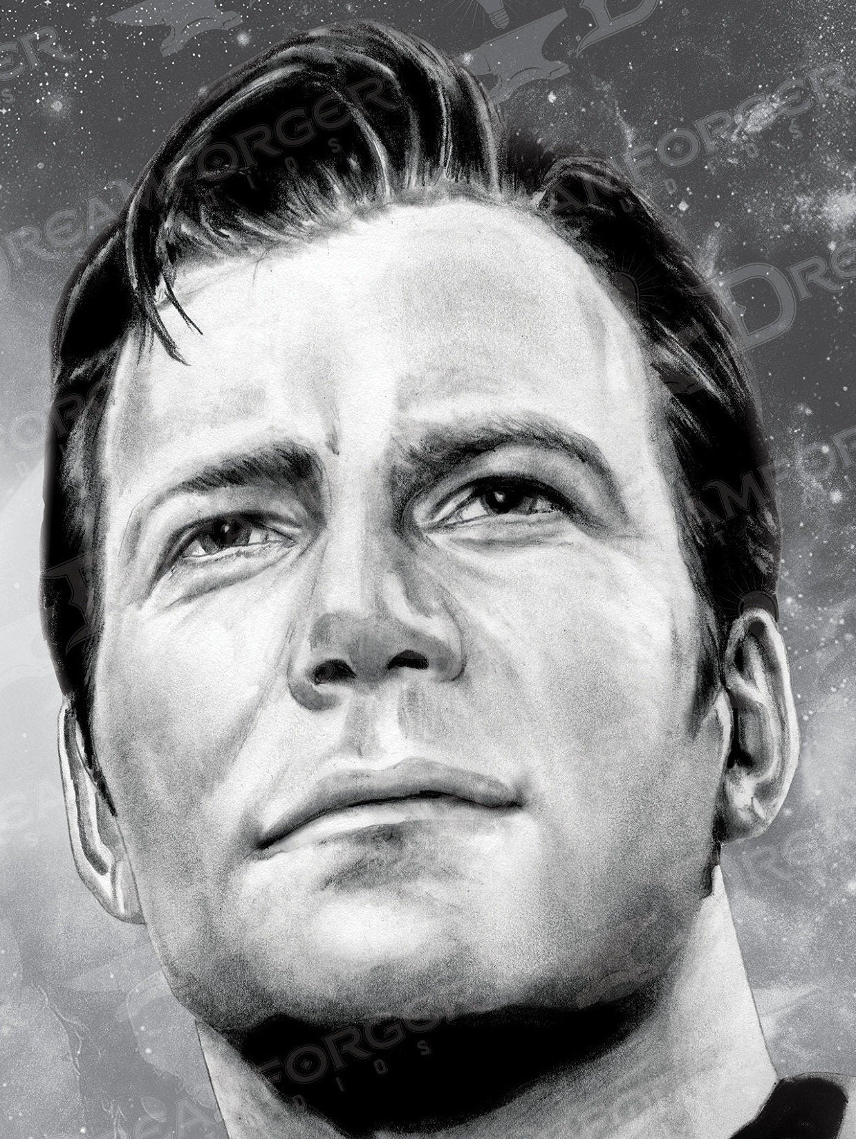 Limited Edition "James T. Kirk • Captain of the U.S.S. Enterprise" Portrait Art