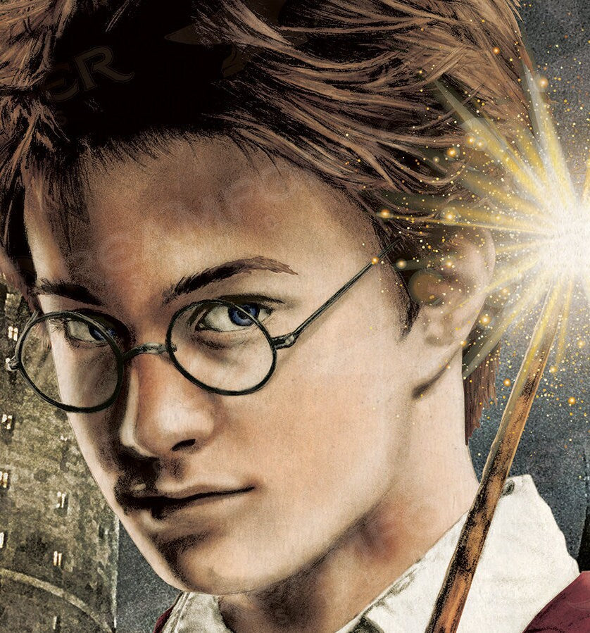 "Harry Potter - Gryffindor Quidditch Captain" Portrait Art Print (Very Limited Giclée Print Run)