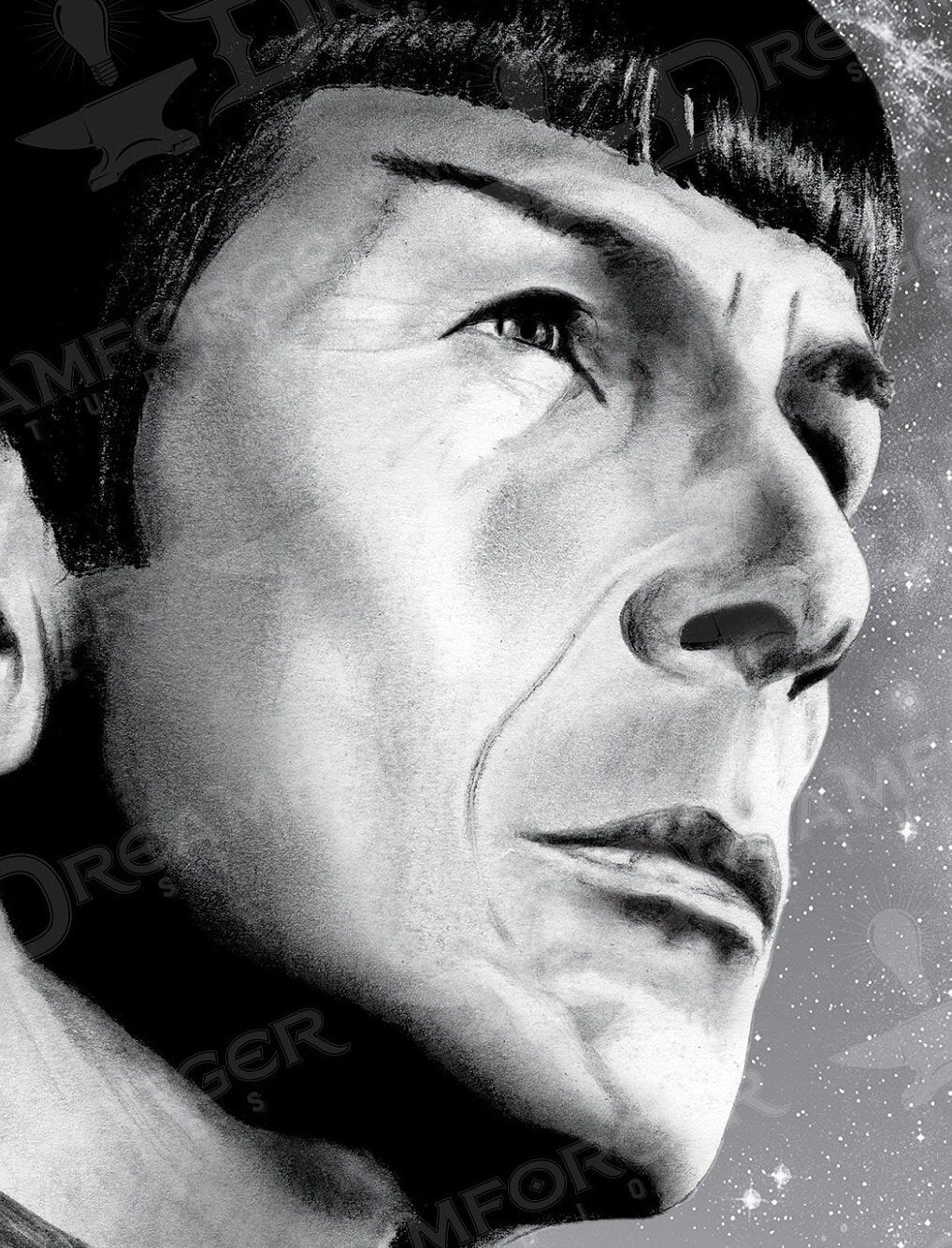 Limited Edition "Spock • Chief Science Officer of the U.S.S. Enterprise" Portrait Art