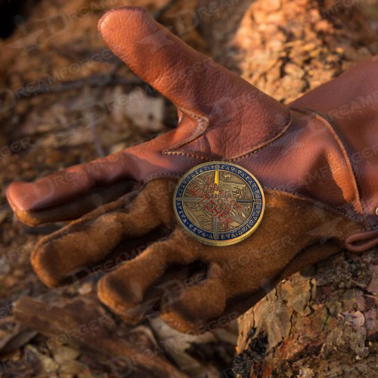 "Toss A Coin To Your Witcher / School of the Wolf" Metal Collector Coin