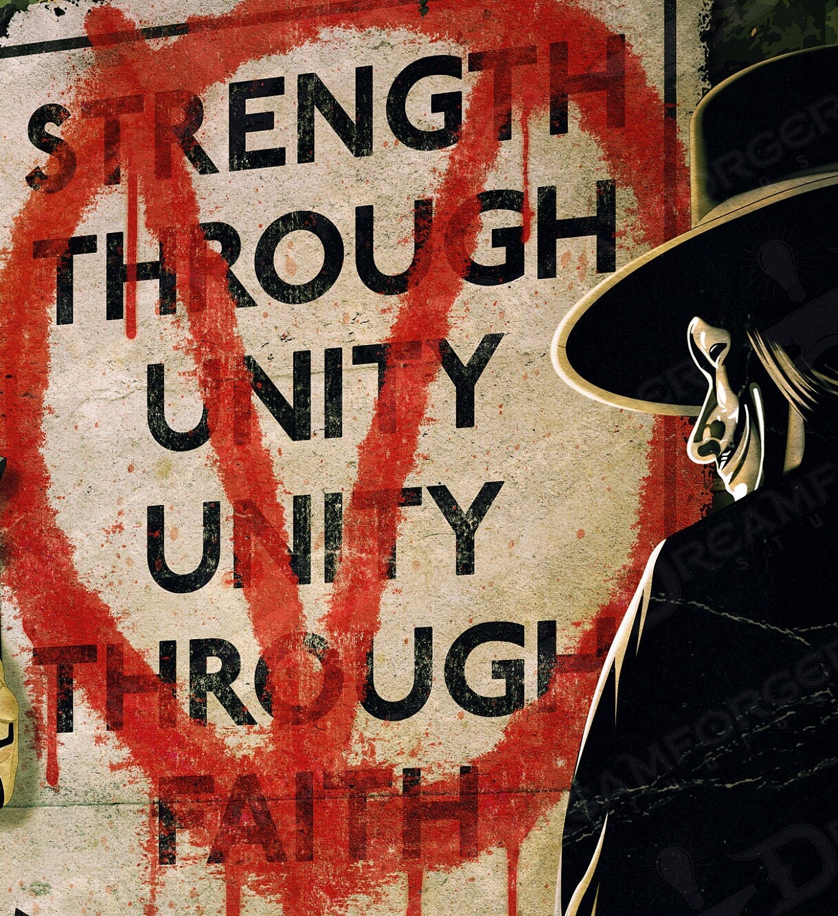 Vendetta Alley Propaganda Poster 11x17 • V for Vendetta • Guy Fawkes