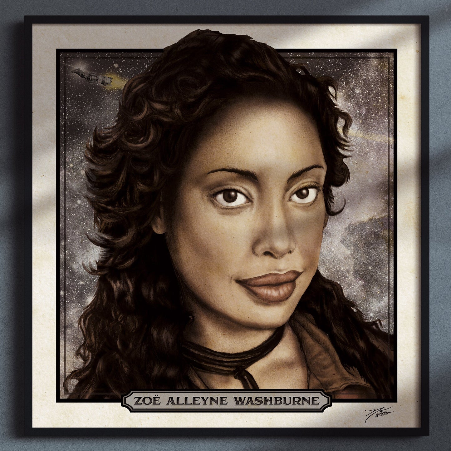 "Zoë Alleyne Washburne" Portrait Art Mini-Print • Run of 150