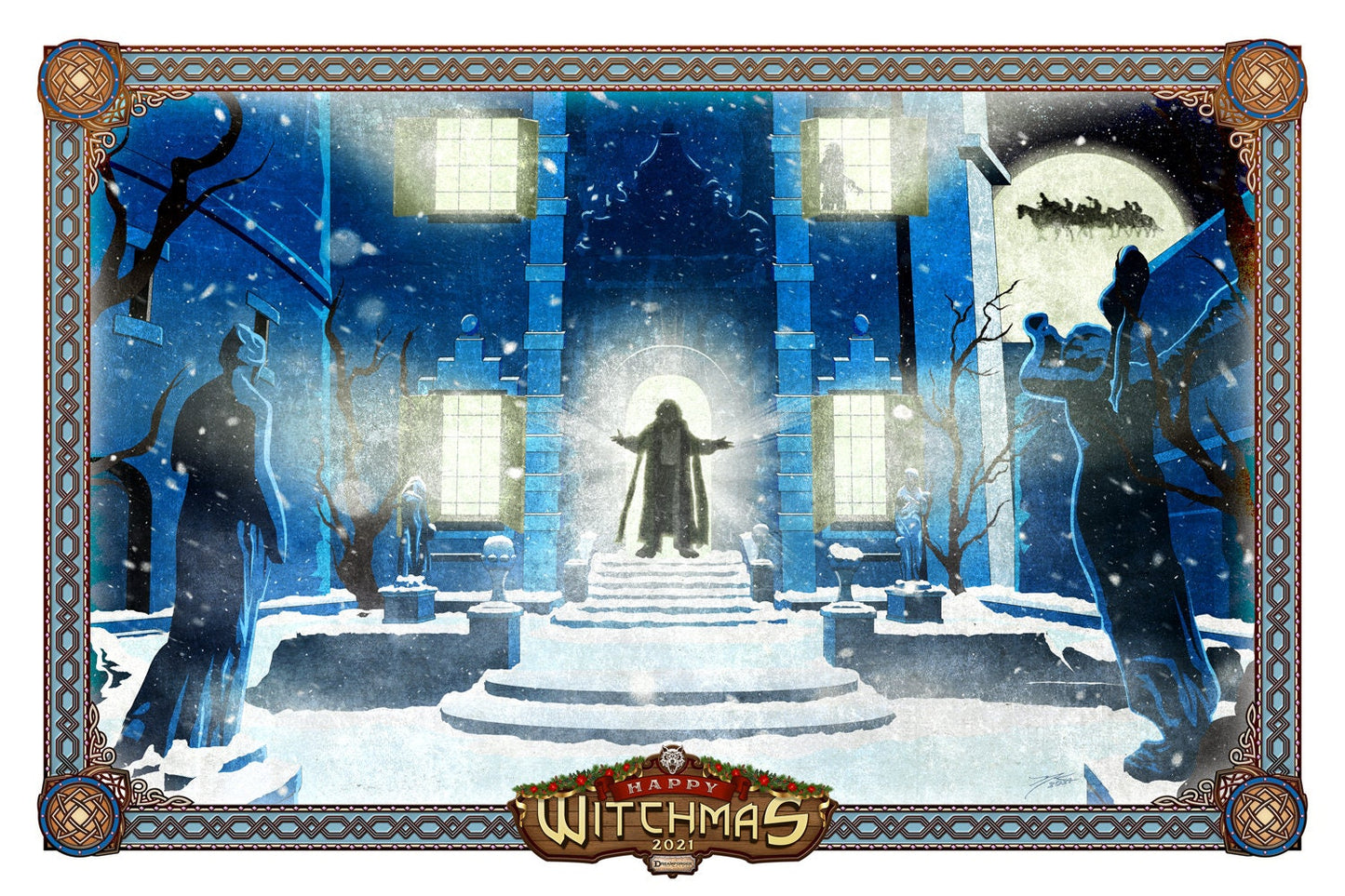 Witchmas 2021 Holiday Art Card